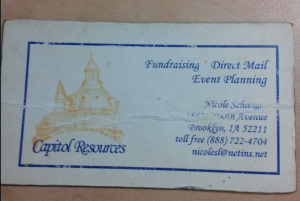 Nicole Schlinger business card